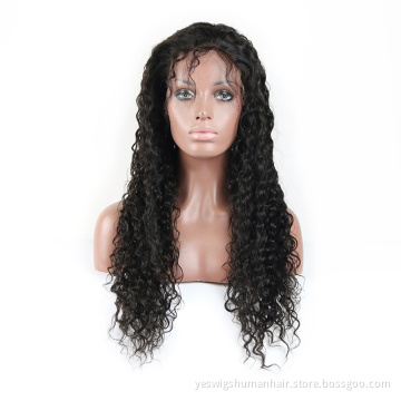 Peruvian Deep Loose Curly Human Hair Wig Frontal Swiss Lace Natural Hairline 13X4 13X6 Lace Front Wig Human Hair Loose Deep Wave